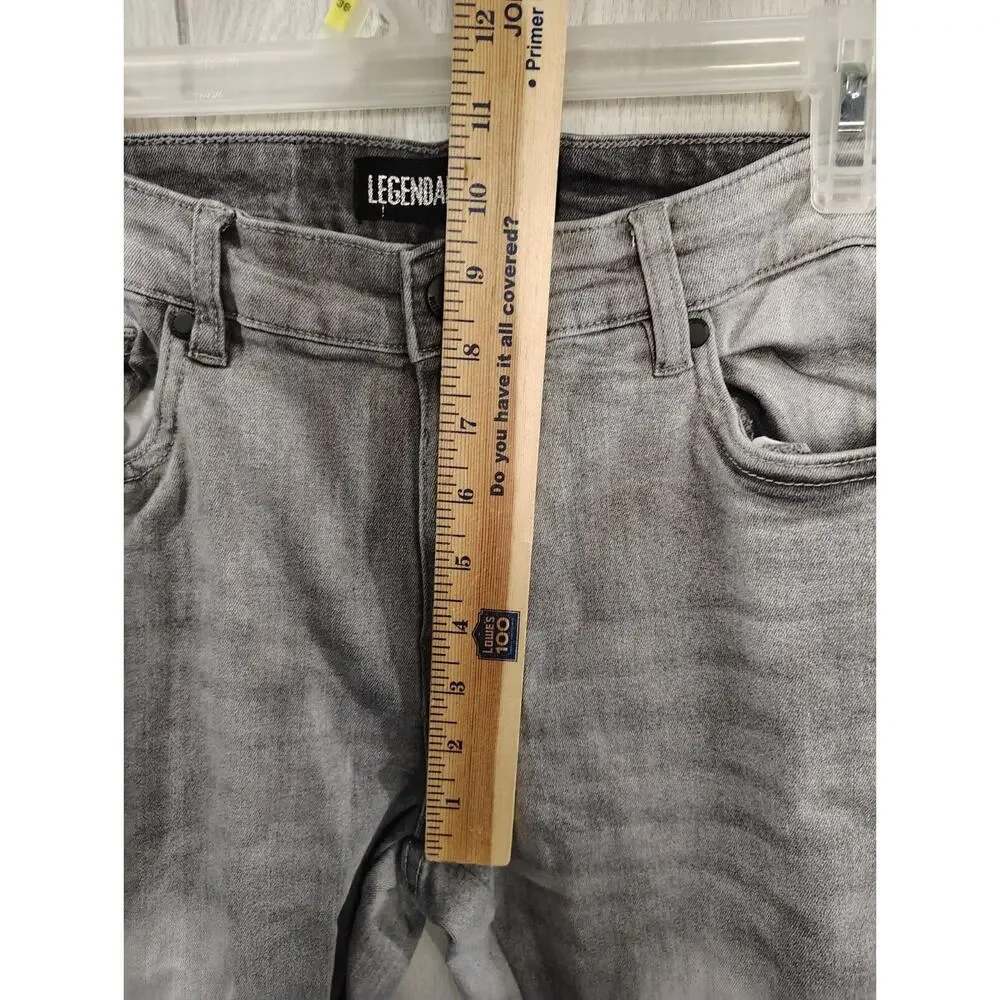 Legendary Status Women's Denim Jeans Size 20 Charcoal Boot cut Zig Zag Sides